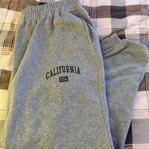 SHEIN Gray Sweatpants with Elastic Waistband